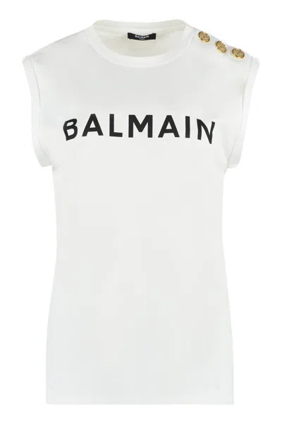 Balmain Cotton Tank Top