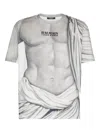 Balmain Front Graphic Round Neck T-shirt In Multi