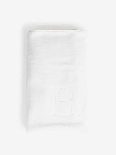 Balmain Cotton Towel Logo In White
