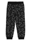 Balmain Cotton Track Pants In Black
