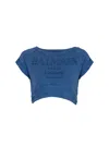 Balmain Couture Embroidered T-shirt In Blue