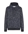 Balmain Couture Label-print Hoodie In Black