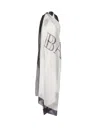 Balmain Couture Printed Two-tone Beach Wrap In Neutral