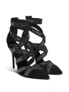 Balmain Couture 95 Ribbon Pumps In Black