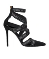 Balmain Couture 95 Ribbon Pumps In Black