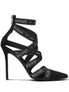 Balmain Couture 95 Ribbon Pumps In Black
