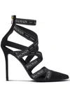 Balmain Couture 95 Ribbon Pumps In Black