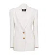 Balmain 2-button Single-breasted Crepe Blazer In White