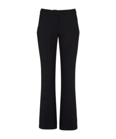 Balmain Crepe Horn Casual Pants In Black