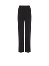 Balmain Crepe Straight-leg Tailored Trousers In Black