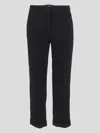 Balmain Crepe Trousers In Noir