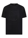 Balmain Crest Embroidered T-shirt In Black