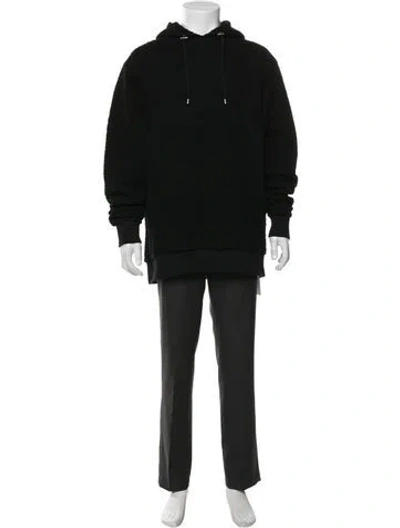 Pre-owned Balmain Crew Neck Long Sleeve Hoodie In Black