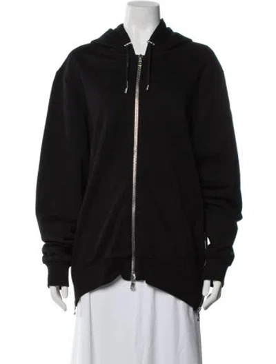 Pre-owned Balmain Crew Neck Long Sleeve Hoodie In Black