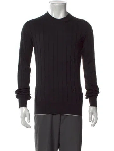 Pre-owned Balmain Crew Neck Long Sleeve Pullover W/ Tags In Black