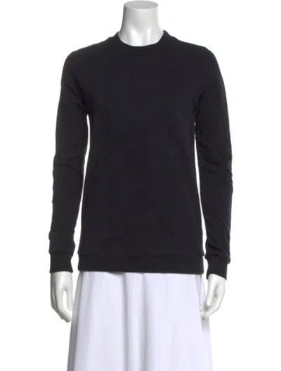 Pre-owned Balmain Crew Neck Long Sleeve Sweatshirt In Black