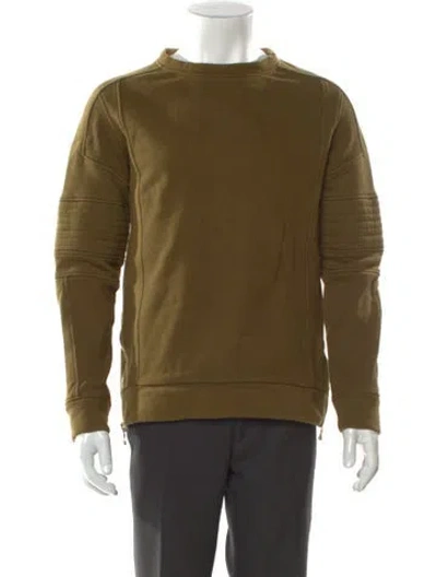 Pre-owned Balmain Crew Neck Long Sleeve Sweatshirt In Green