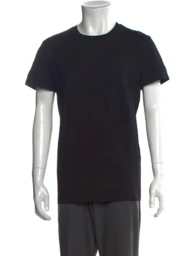 Pre-owned Balmain Crew Neck Short Sleeve T-shirt In Black