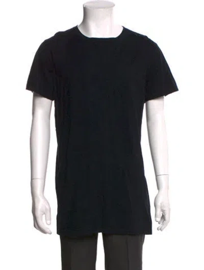 Pre-owned Balmain Crew Neck Short Sleeve T-shirt In Black