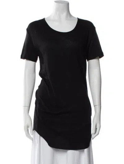 Pre-owned Balmain Crew Neck Short Sleeve T-shirt In Black