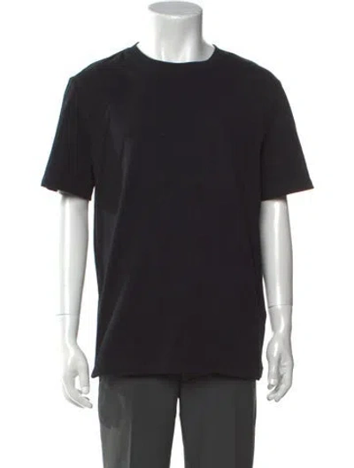 Pre-owned Balmain Crew Neck Short Sleeve T-shirt In Black