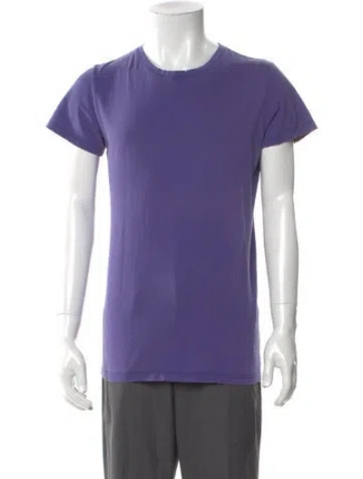 Pre-owned Balmain Crew Neck Short Sleeve T-shirt In Blue