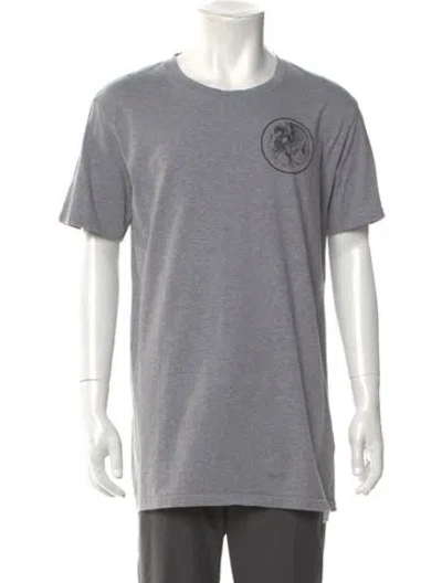 Pre-owned Balmain Crew Neck Short Sleeve T-shirt In Gray