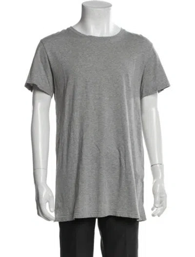 Pre-owned Balmain Crew Neck Short Sleeve T-shirt In Gray
