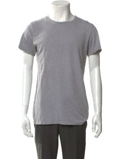 Pre-owned Balmain Crew Neck Short Sleeve T-shirt In Gray