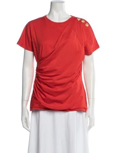 Pre-owned Balmain Crew Neck Short Sleeve T-shirt In Multi