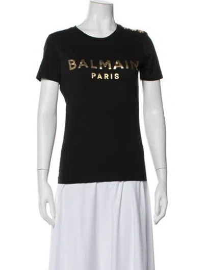 Pre-owned Balmain Crew Neck Short Sleeve T-shirt In Multi
