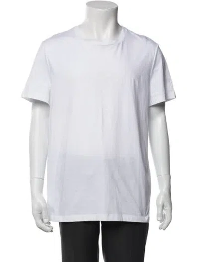 Pre-owned Balmain Crew Neck Short Sleeve T-shirt W/ Tags In White