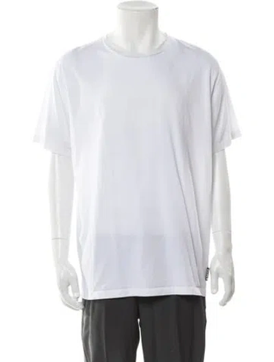 Pre-owned Balmain Crew Neck Short Sleeve T-shirt In White