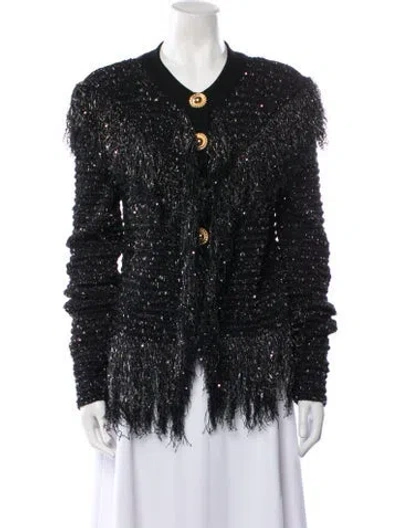 Pre-owned Balmain Crew Neck Sweater In Multi