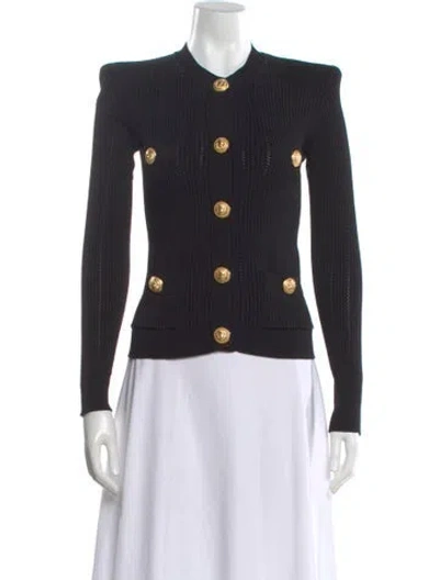 Pre-owned Balmain Crew Neck Sweater W/ Tags In Black