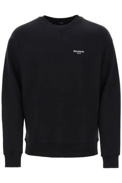 Balmain Logo-print Sweatshirt In Black