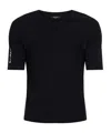 Balmain Crew Neck T-shirt In Black