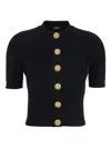 Balmain Women Ss Buttoned Torsade Knit Cardigan
