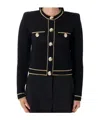 Balmain Long Sleeves Buttoned Knit Cardigan In Black