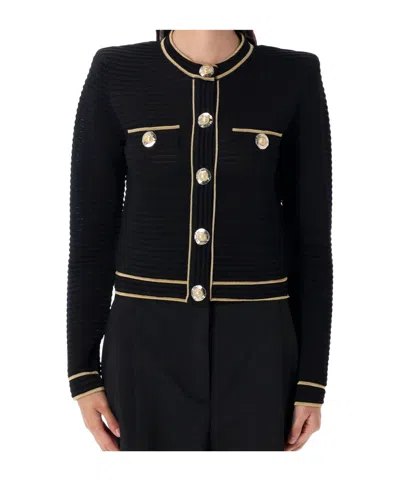 Balmain Crewneck Cropped Cardigan