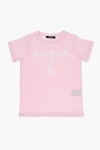 Balmain Crewneck T-shirt With Logo Print