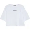 Balmain Paris Embroidered T-shirt In White
