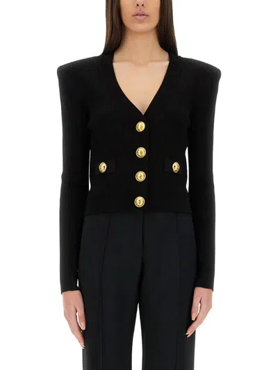 BALMAIN BALMAIN CROPPED CARDIGAN