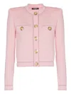 Balmain Long-sleeved Textured Knit Cardigan