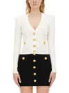 Balmain Top  Woman Color Salmon In Black