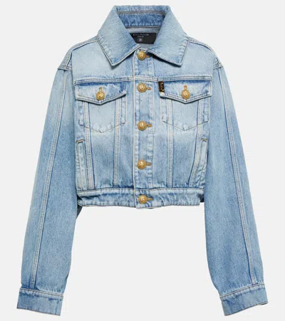 Balmain Oversize Vintage Cotton Denim Jacket