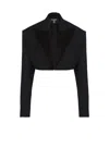 Balmain Grain-de-poudre Buttoned Jacket In Black