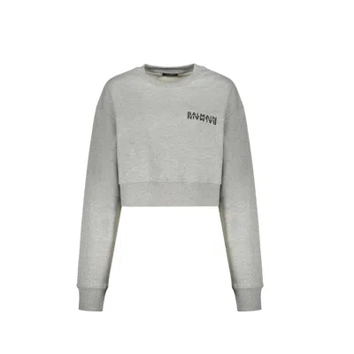 BALMAIN BALMAIN CROPPED LOGO SWEATSHIRT
