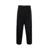 Balmain Cropped Side-stripe Trousers In Black