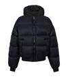 Balmain Pb Labyrinth Jacquard Nylon Puffer Jacket In Black